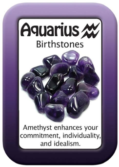 Amethyst &mdash; Aquarius Birthstone